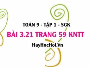 Bài 3.21 Toán 9 tập 1 SGK Kết nối tri thức